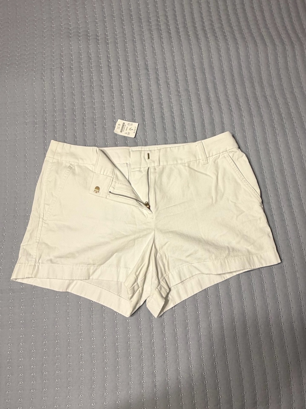 J. Crew NTW White preppy Cotton Shorts size 12
